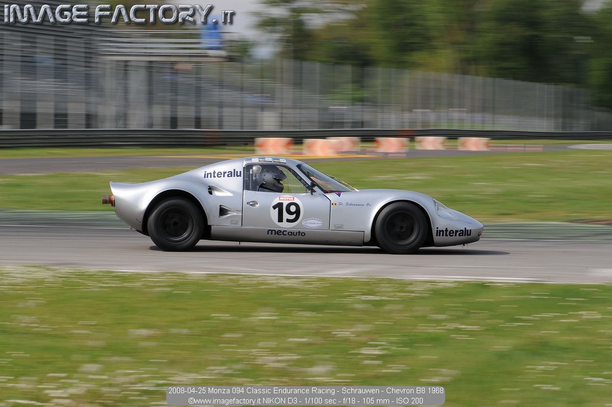 2008-04-25 Monza 094 Classic Endurance Racing - Schrauwen - Chevron B8 1968